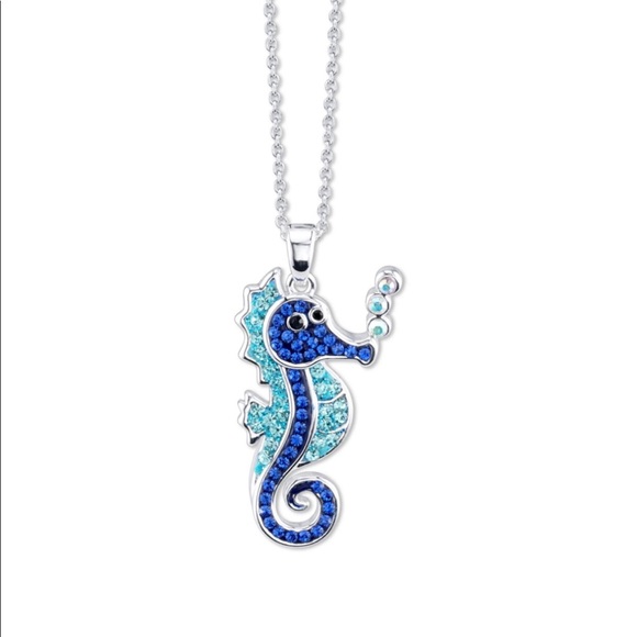Crystal Kingdom Jewelry - Blue Seahorse Necklace